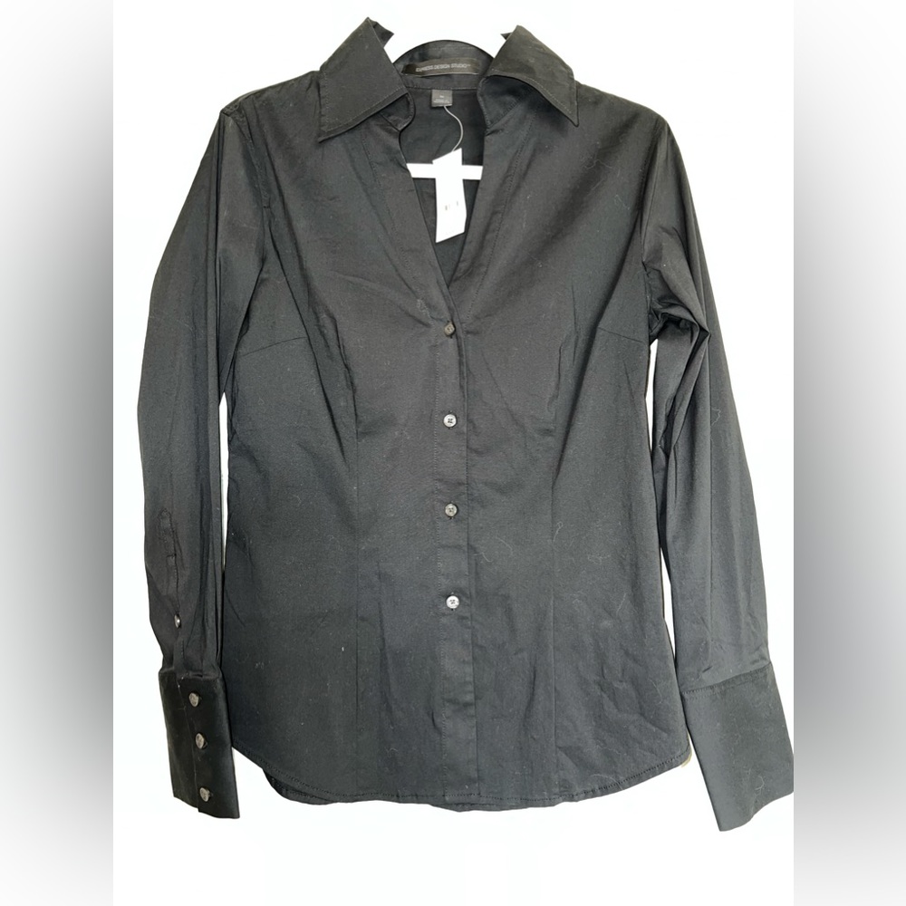 Express Essentials Black Dress Shirt
